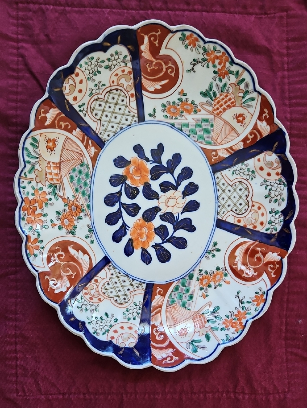 Antique Japanese Imari Plate, 1900s